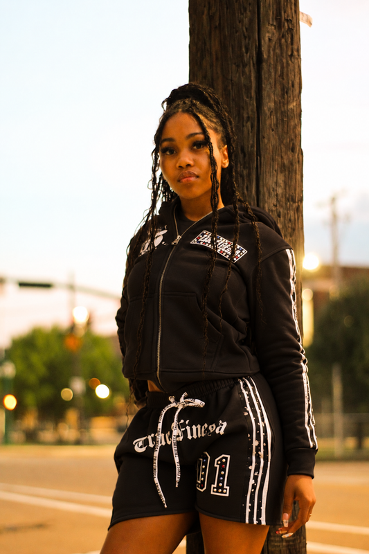 AI color preview of True Finessa 01 women's black full set